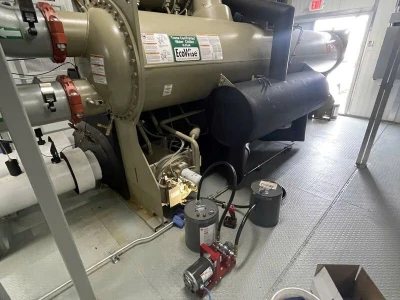 Kiểm Tra Rò Rỉ Áp Lực Cao, Hút Chân Không & Nạp Gas Chiller R134a / R410A
